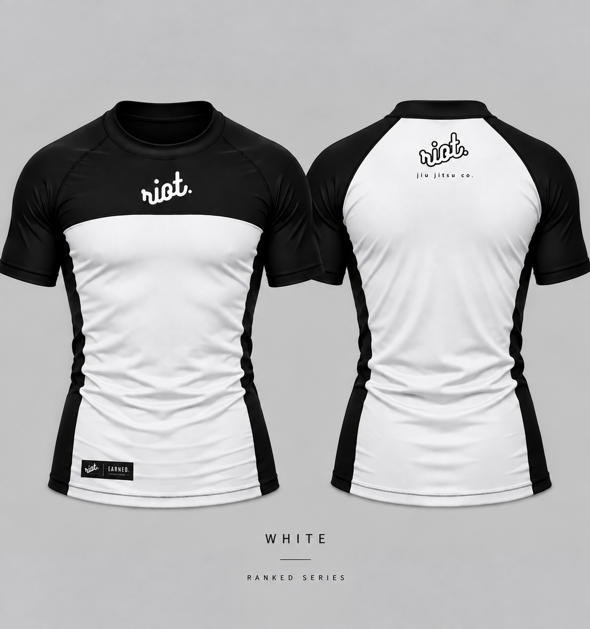 Youth White Ranked Rashguard
