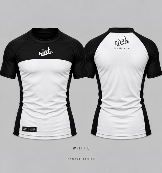 Youth White Ranked Rashguard