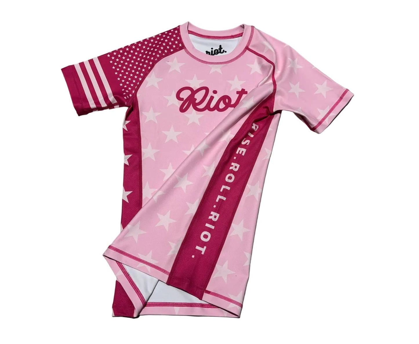 Pink Stars & Stripes Woman's Rashguard
